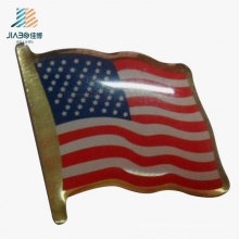 Китай Выдвиженческого подарка печатание изготовленный на заказ флаг США значок в металлические ремесла